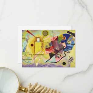 Carte De Remerciements Jaune-Rouge-Bleu par Wassily Kandinsky