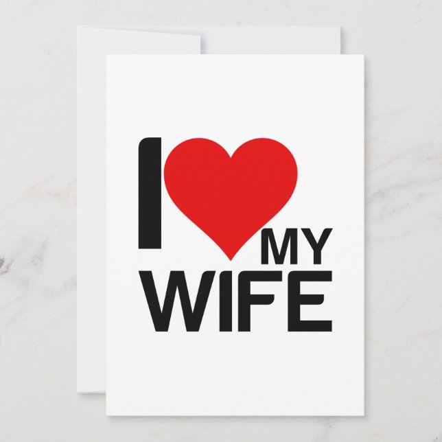 CARTE DE REMERCIEMENTS JE COEUR MA FEMME (Devant)