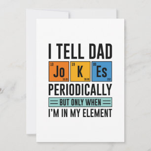 Carte De Remerciements Je Dis À Papa Des Blagues Périodiquement
