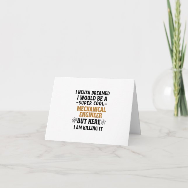 Carte De Remerciements Je n'ai jamais rêvé que je serais un super cool ME (Devant)
