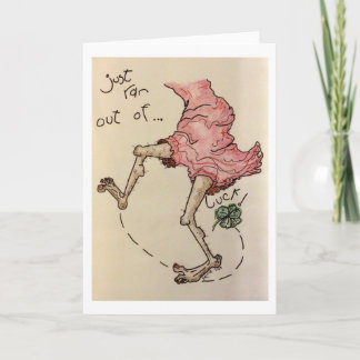 Carte De Remerciements Je n'ai pas eu de chance !