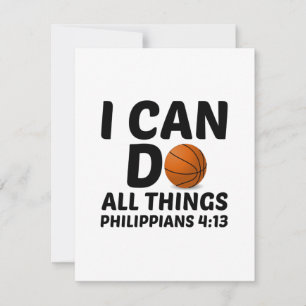 CARTE DE REMERCIEMENTS JE PEUX FAIRE TOUTES LES CHOSES BASKETBALL