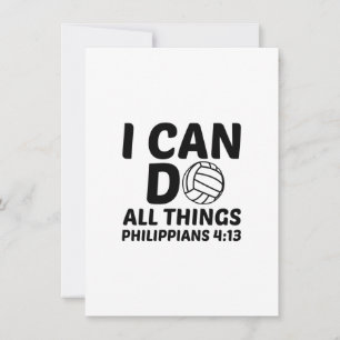 CARTE DE REMERCIEMENTS JE PEUX FAIRE TOUTES LES CHOSES VOLLEYBALL