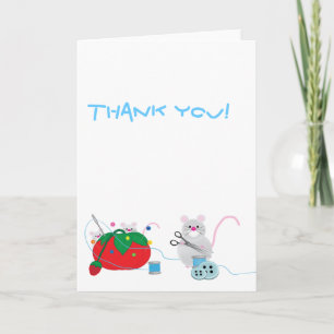 Carte De Remerciements Je préfère coudre !