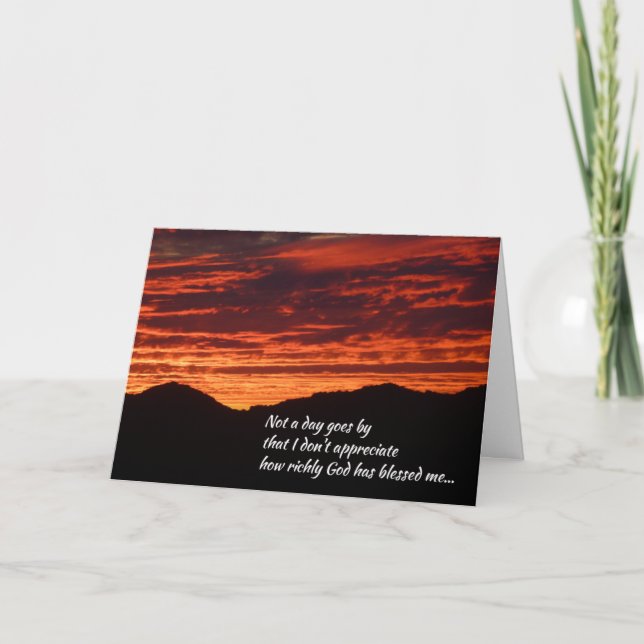 Carte De Remerciements Je Remercie Dieu De Vous... (Devant)