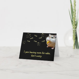 Carte De Remerciements Je rêve de laisser de la place à la souris gourman