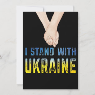 Carte De Remerciements Je Suis Avec La Chemise Ukrainienne Soutenez Le Dr