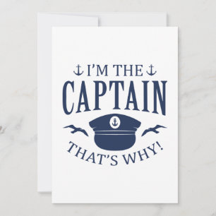 Carte De Remerciements Je suis le capitaine