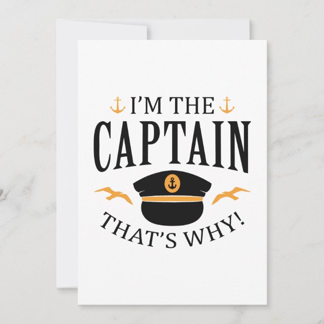 Carte De Remerciements Je suis le capitaine (Devant)