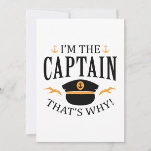 Carte De Remerciements Je suis le capitaine