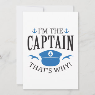 Carte De Remerciements Je suis le capitaine