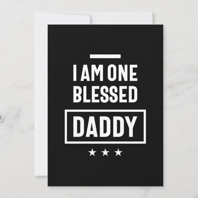 Carte De Remerciements Je Suis Un Béni Papa | Cadeau Père (Devant)