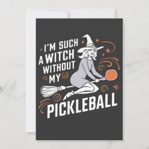 Carte De Remerciements Je suis une sorcière sans mon Halloween de Pickleb