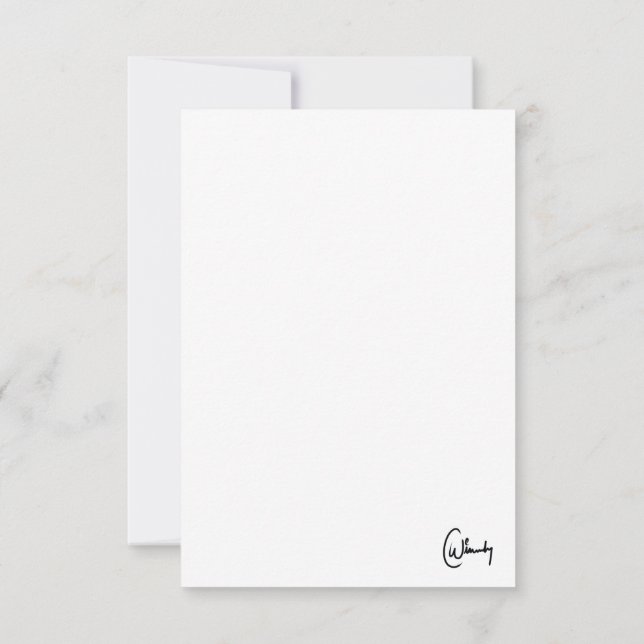 Carte De Remerciements Je t'aime plus que de la tasse de café (Dos)