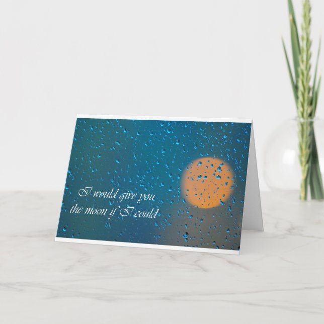 Carte De Remerciements Je te donnerais la Lune (Devant)