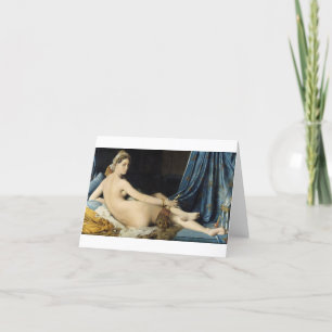Carte De Remerciements Jean-Auguste-Dominique Ingres -La Grande Odalisque