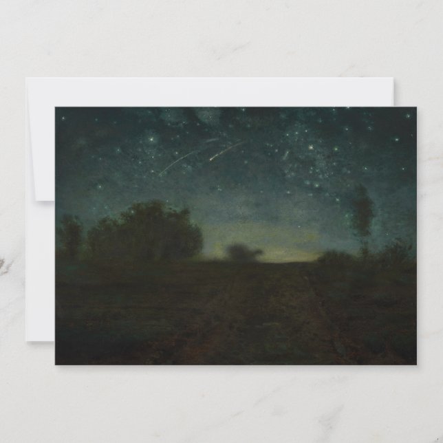 Carte De Remerciements Jean-François Millet - Nuit étoilée (Devant)
