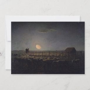 Carte De Remerciements Jean-Francois Millet - Plié, Lune 1860