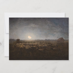 Carte De Remerciements Jean-Francois Millet - Plié, Lune 1872