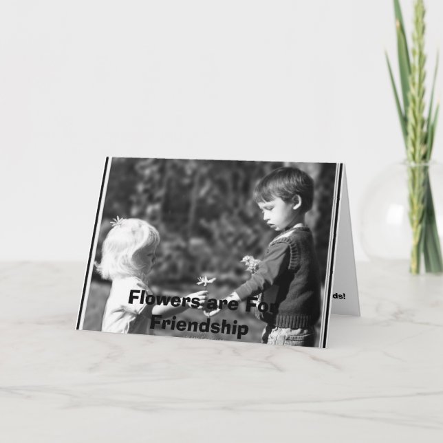 Carte De Remerciements Jesse et Cristabel, fleurs sont pour le franc… (Devant)