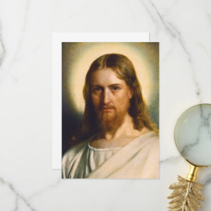 Carte De Remerciements Jésus Christ par Carl Heinrich Bloch