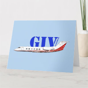Carte De Remerciements Jet privé Gulfstream IV de luxe