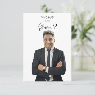Carte De Remerciements Jeu de Baby Shower 'Qui a le Marié'