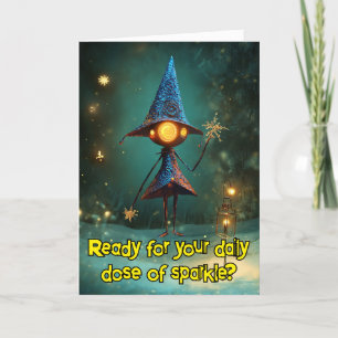 Carte De Remerciements *~* Jeu lunatique drôle magique 23 Noël AP97