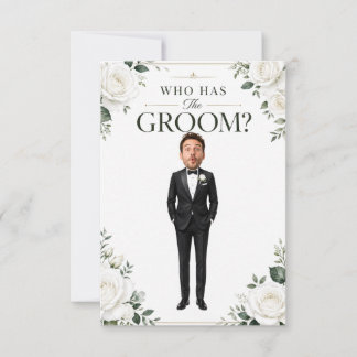 Carte De Remerciements Jeux de baby shower personnalisés avec le marié