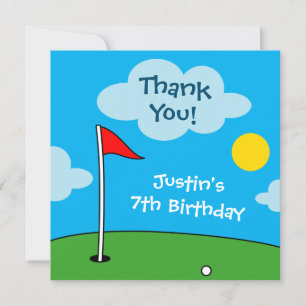 Carte De Remerciements Jeux de mini golf putt putt pour enfants