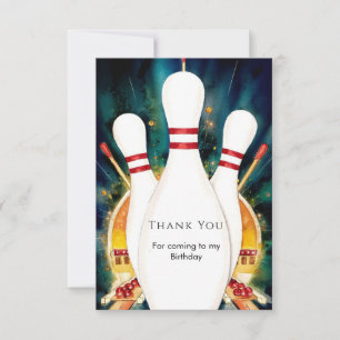 Carte De Remerciements Jeux de quilles magiques Bohème pour anniversaire