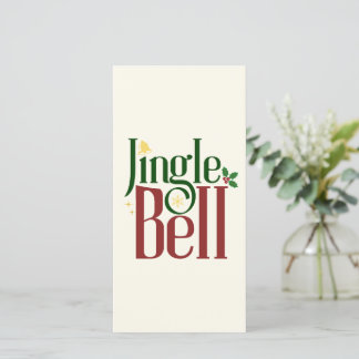 Carte De Remerciements Jingle Bell