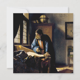 Carte De Remerciements Johannes Vermeer - Le géographe