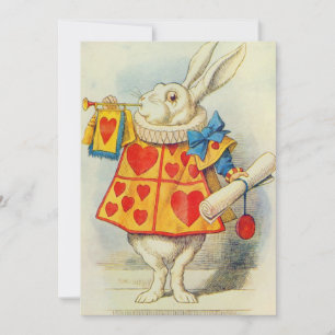 Carte De Remerciements John Tenniel   Le lapin blanc