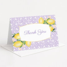 Joli citrons Lilac violet Baby shower photo