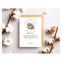 Joli Fall Green & Plum Citrouille Baby shower à th