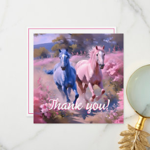 Carte De Remerciements Joli Filly Ou Colt