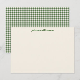 Carte De Remerciements Joli papier à lettres personnalisé de Noël à carre