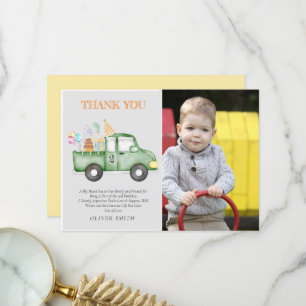 Carte De Remerciements Joli Vert Crépusculaire Fête d'anniversaire Tout Â