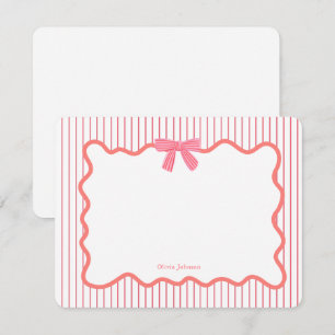 Carte De Remerciements Jolies filles arcs roses