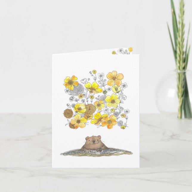 Carte De Remerciements Jolies fleurs de printemps (Devant)