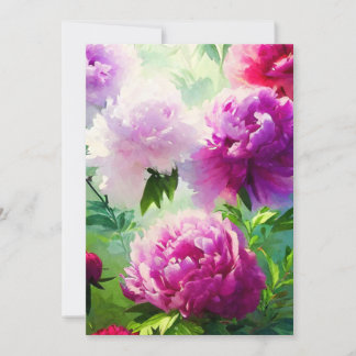 Carte De Remerciements Jolies Peonies