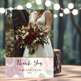 Carte De Remerciements Jouer Fox Autumn Floral