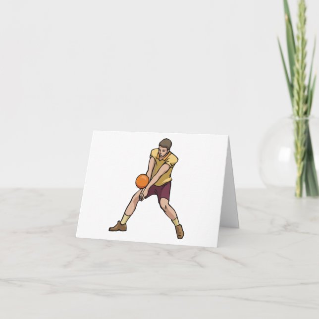 Carte De Remerciements Joueur de volley-ball (Devant)