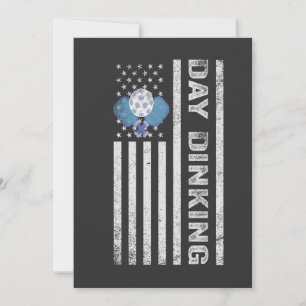 Carte De Remerciements Jour du Pickleball Doyen du drapeau patriotique am