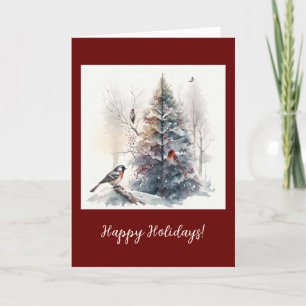 Carte De Remerciements Jour férié hivernal/carte de Noël