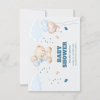 CARTE DE REMERCIEMENTS JOURNÉE BABY SHOWER PERSONNALISÉE