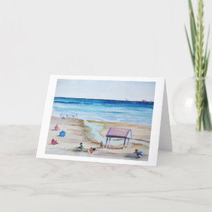 Carte De Remerciements Journées d'été à la plage! Des temps plus simples