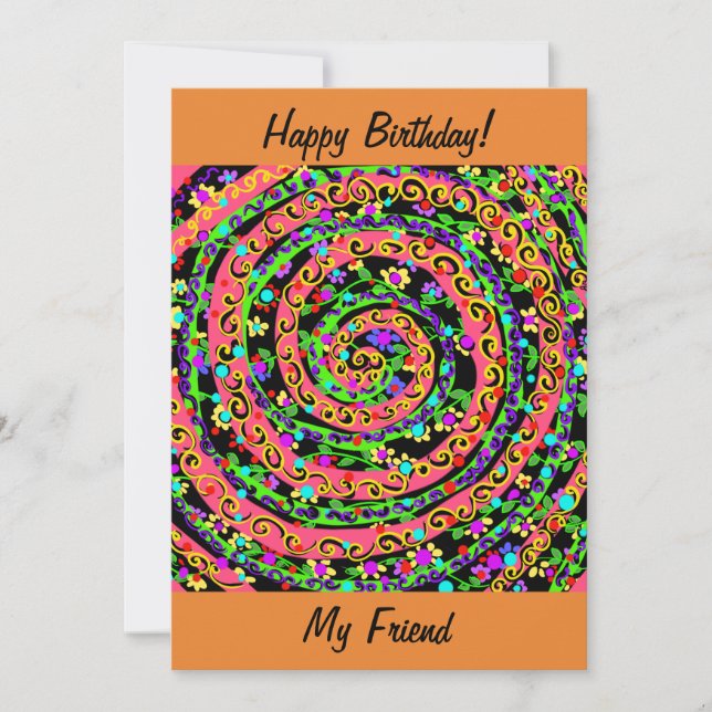 Carte De Remerciements Joyeux Anniversaire (Devant)