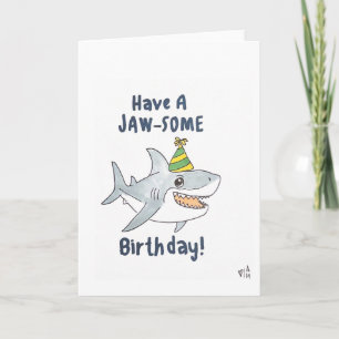 Carte De Remerciements Joyeux anniversaire Avoir un Jawsome Anniversaire 